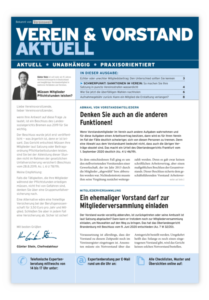 Verein & Vorstand aktuell